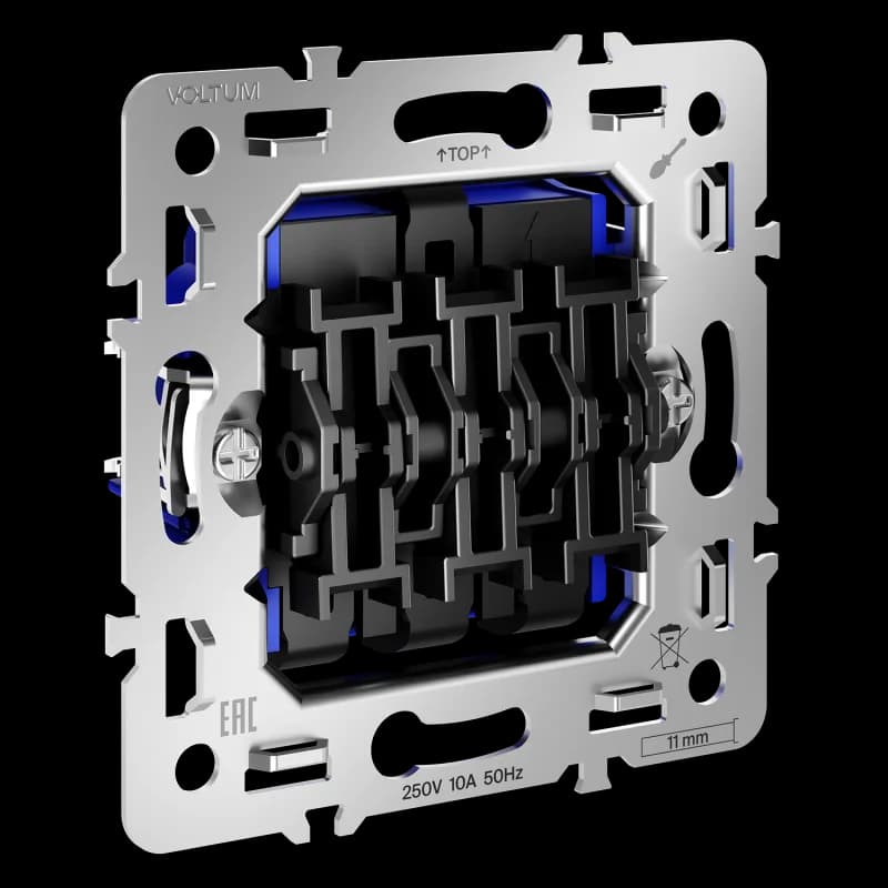 Механизм выключателя трехклавишного 10А, S70