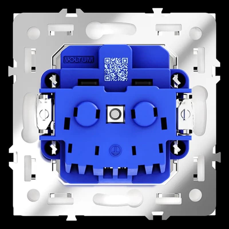 Розетка встраиваемая VOLTUM S70 с заземлением 16А, (кашемир)