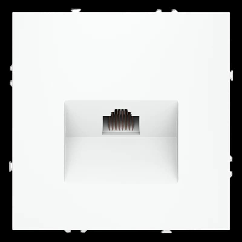 Розетка компьютерная встраиваемая VOLTUM S70 RJ45 кат.6, (белый матовый)