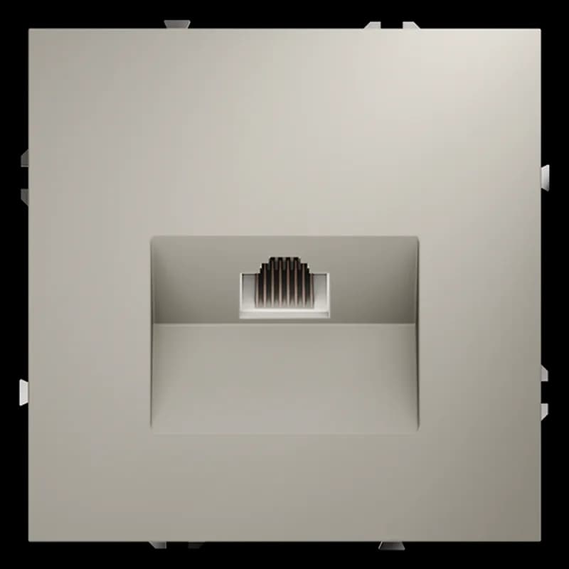 Розетка компьютерная встраиваемая VOLTUM S70 RJ45 кат.6, (кашемир)