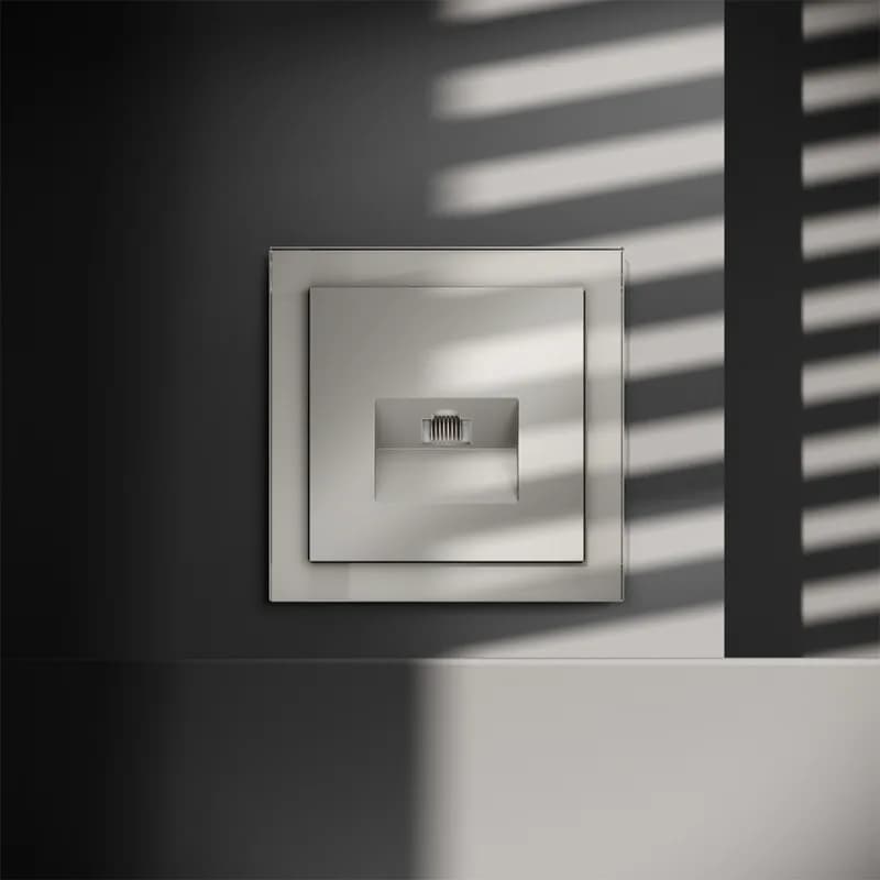 Розетка компьютерная встраиваемая VOLTUM S70 RJ45 кат.6, (кашемир)