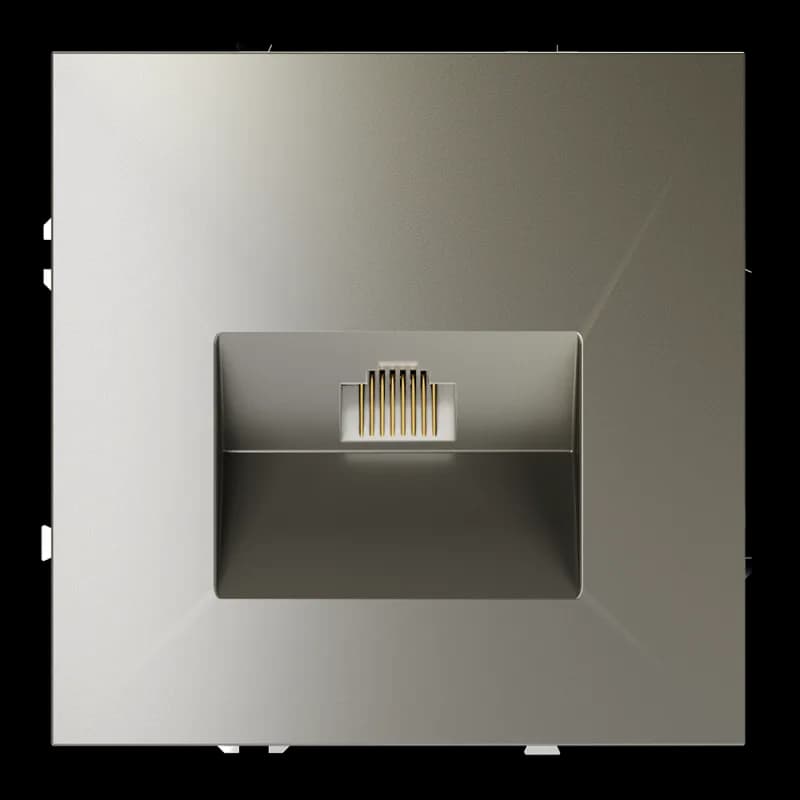 Розетка компьютерная встраиваемая VOLTUM S70 RJ45 кат.6, (шелк)