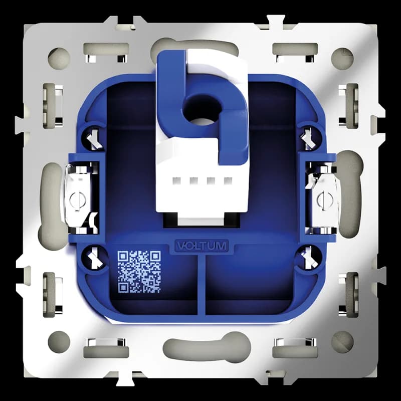 Розетка компьютерная встраиваемая VOLTUM S70 RJ45 кат.6, (сталь)