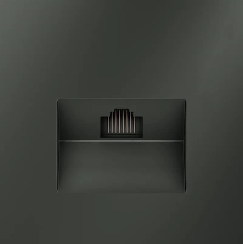 Розетка компьютерная встраиваемая VOLTUM S70 RJ45 кат.6, (титан)