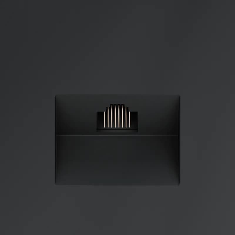 Розетка компьютерная встраиваемая VOLTUM S70 RJ45 кат.6, (графит)