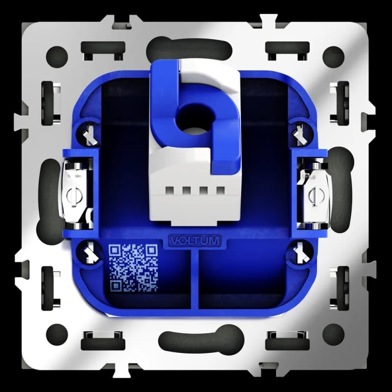 Розетка компьютерная встраиваемая VOLTUM S70 RJ45 кат.6, (графит)