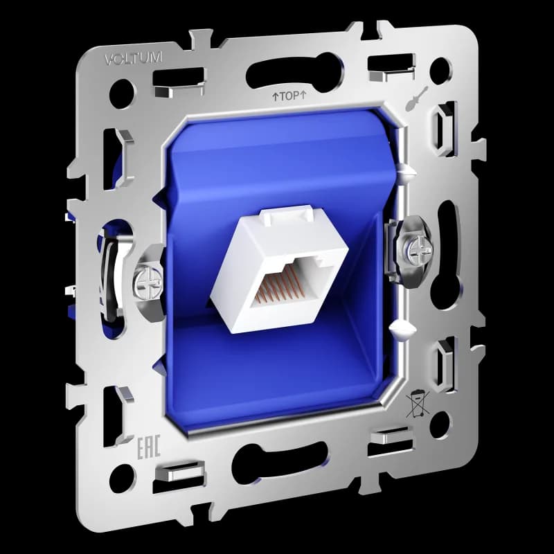 Механизм розетки компьютерной RJ45 кат.6, S70