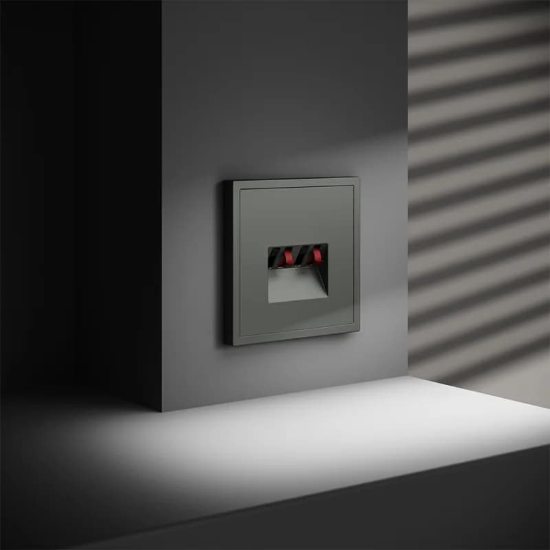 Розетка акустическая встраиваемая VOLTUM S70 4-местная, (титан)