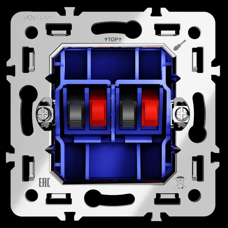 Механизм розетки акустической 4-местной, S70
