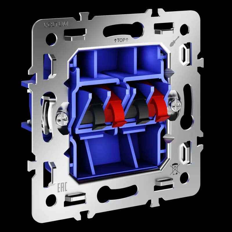 Механизм розетки акустической 4-местной, S70