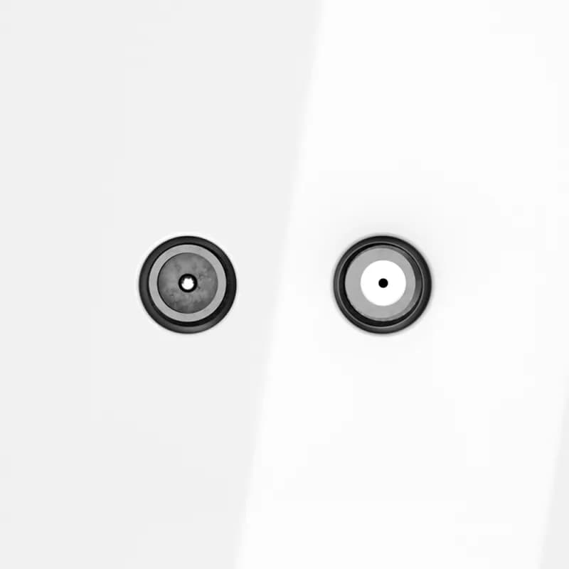 Розетка телевизионная встраиваемая VOLTUM S70 оконечная TV+SAT, (белый глянцевый)