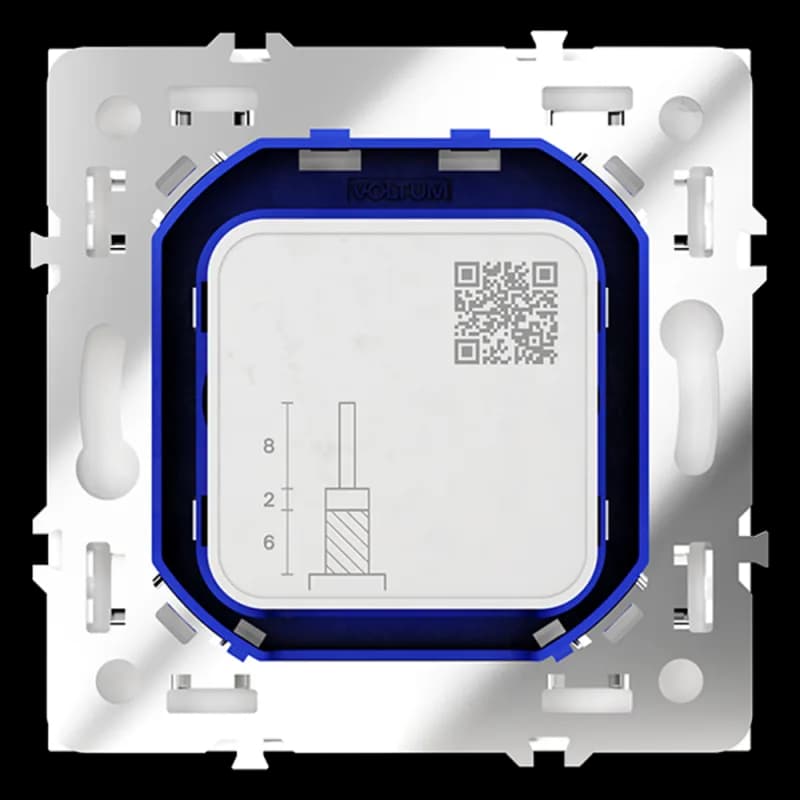 Розетка телевизионная встраиваемая VOLTUM S70 оконечная TV+SAT, (белый матовый)