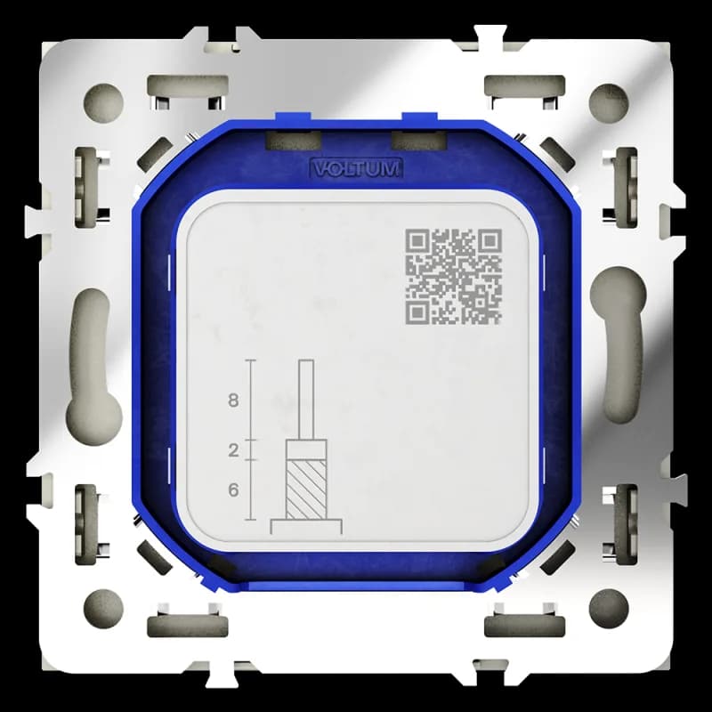 Розетка телевизионная встраиваемая VOLTUM S70 оконечная TV+SAT, (шелк)