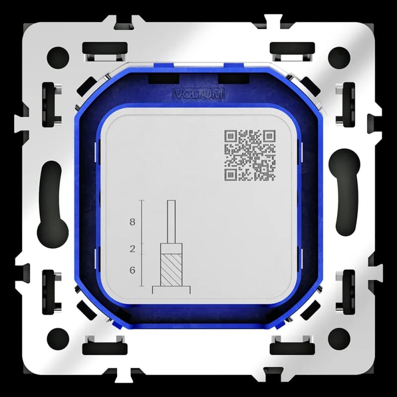 Розетка телевизионная встраиваемая VOLTUM S70 оконечная TV+SAT, (графит)