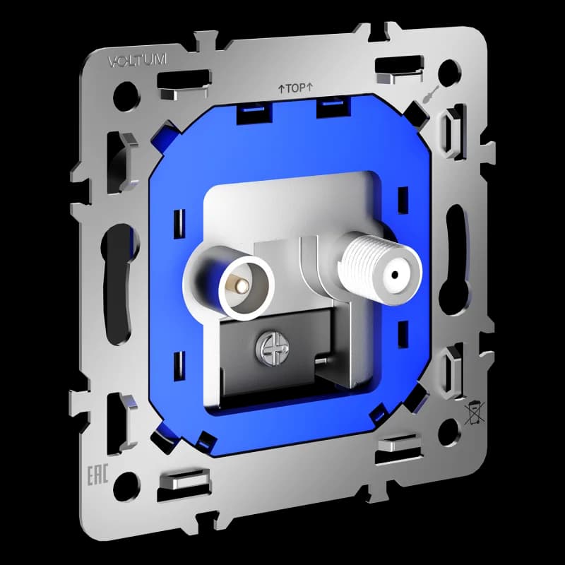 Механизм розетки телевизионной оконечной TV+SAT, S70