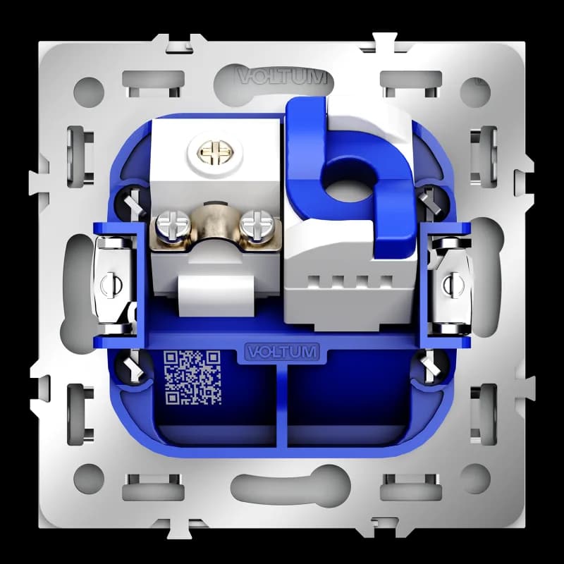 Розетка телевизионная встраиваемая VOLTUM S70 TV+RJ45 кат. 6, (белый матовый)