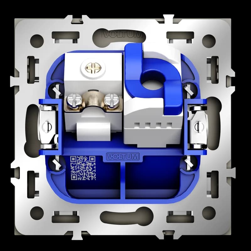 Розетка телевизионная встраиваемая VOLTUM S70 TV+RJ45 кат. 6, (кашемир)