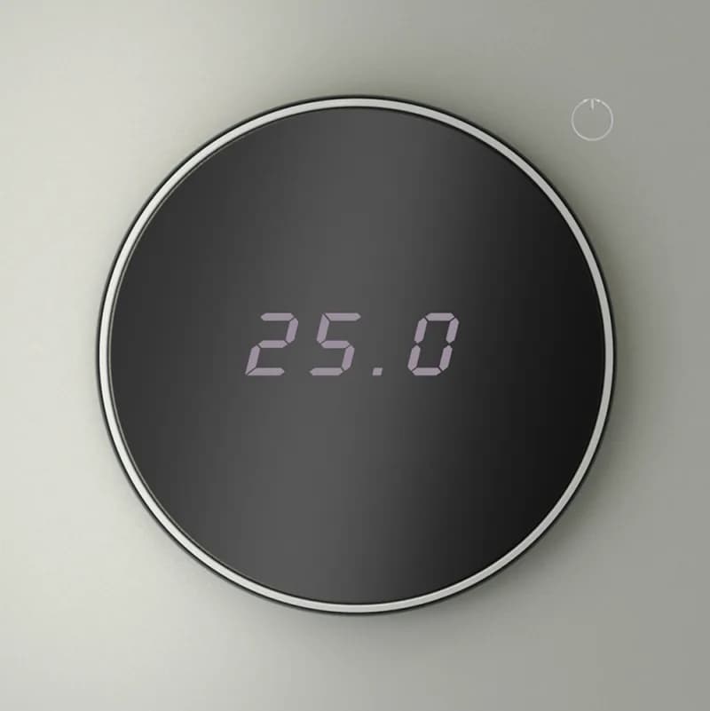 Терморегулятор электронный VOLTUM S70 с индикацией и датчиком, для теплого пола, (сталь)