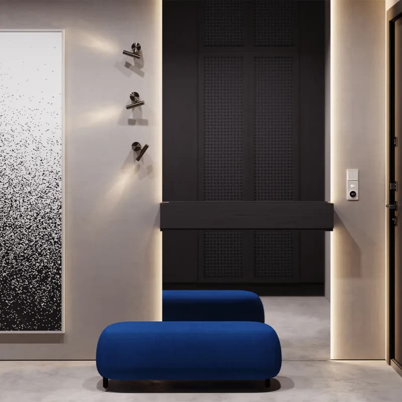 Терморегулятор электронный VOLTUM S70 с индикацией и датчиком, для теплого пола, (хлопок)