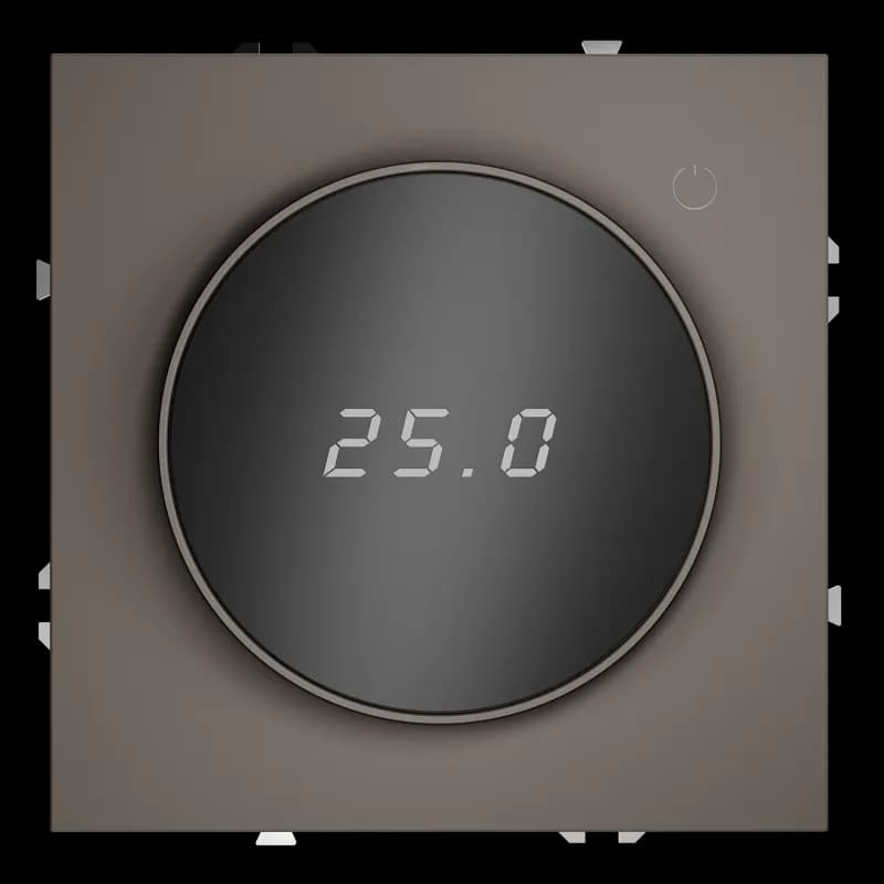 Терморегулятор электронный VOLTUM S70 с индикацией и датчиком, для теплого пола, (капучино)