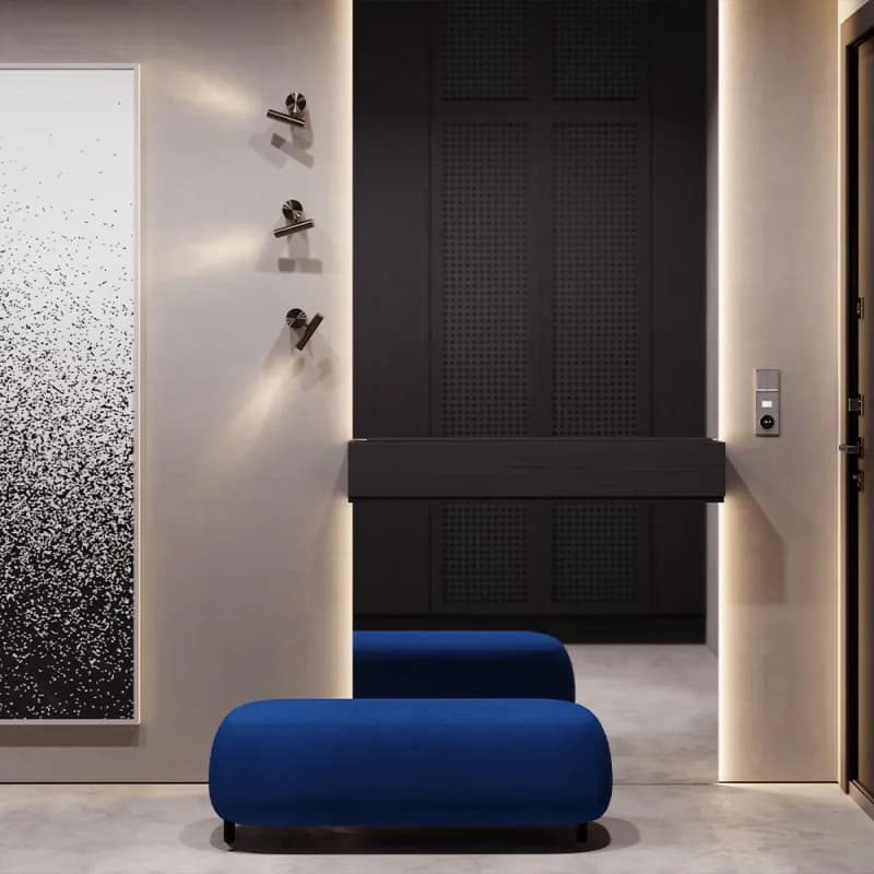 Терморегулятор электронный VOLTUM S70 с индикацией и датчиком, для теплого пола, (капучино)