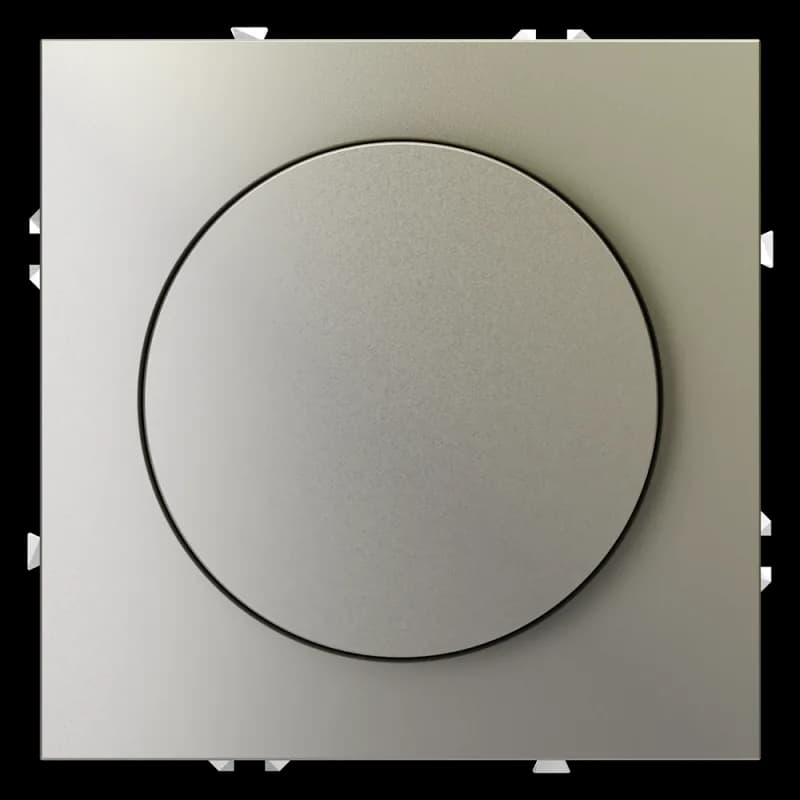 Светорегулятор встраиваемый VOLTUM S70 поворотно-нажимной 600 Вт, (шелк)