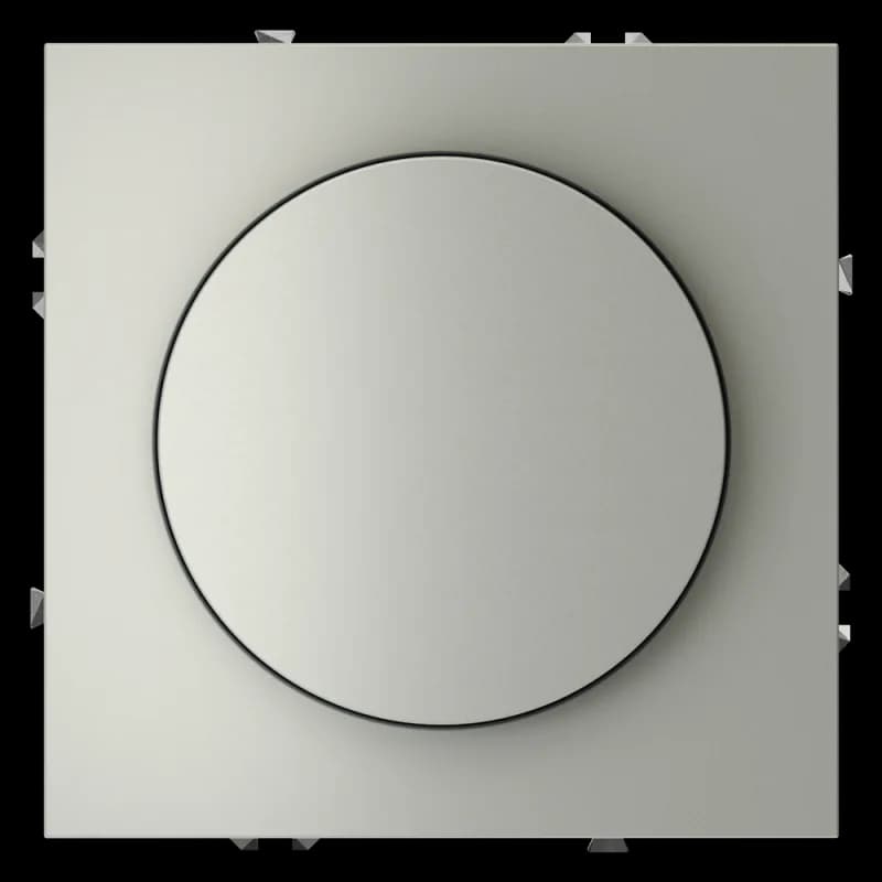 Светорегулятор встраиваемый VOLTUM S70 поворотно-нажимной 600 Вт, (сталь)