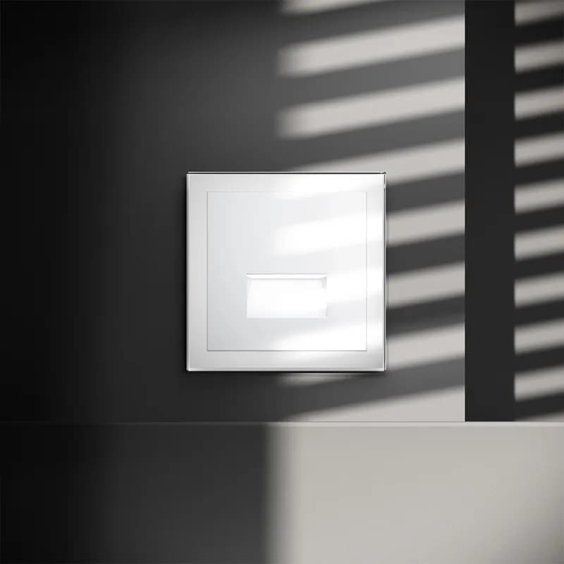 Подсветка светодиодная встраиваемая VOLTUM S70, (белый глянцевый)