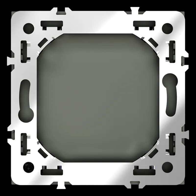 Заглушка VOLTUM S70 с суппортом, (черный матовый)