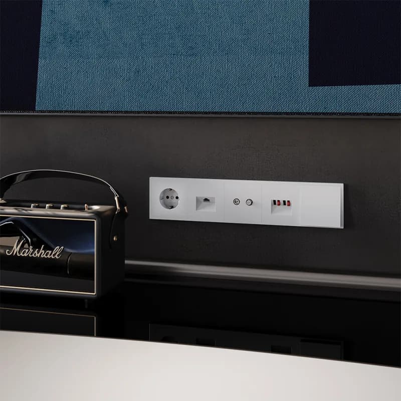 Вывод кабеля VOLTUM S70, (белый матовый)