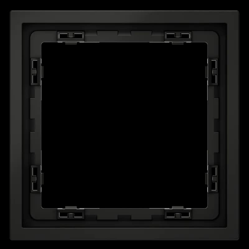 Рамка пластиковая VOLTUM S70 на 1 пост, (черный матовый)