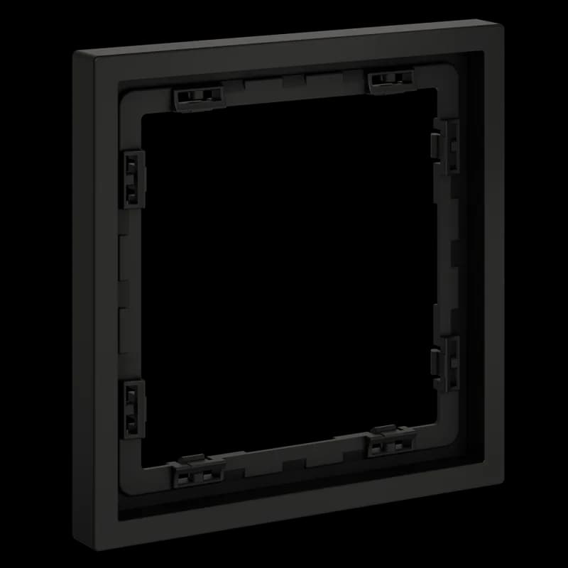 Рамка пластиковая VOLTUM S70 на 1 пост, (черный матовый)