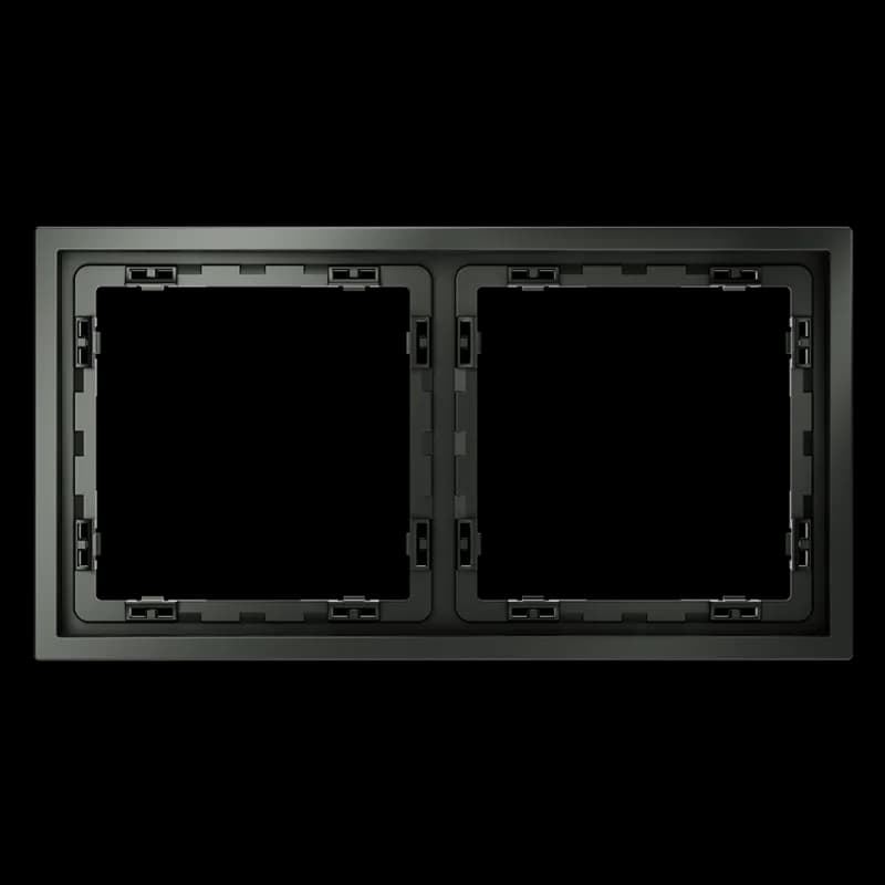 Рамка пластиковая VOLTUM S70 на 2 поста, (титан)