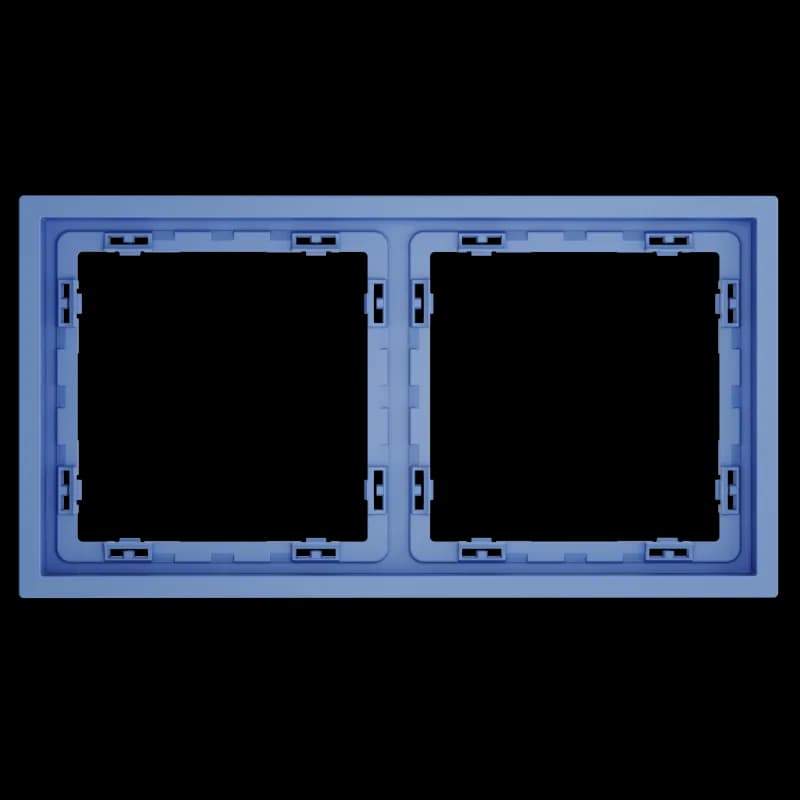 Рамка пластиковая VOLTUM S70 на 2 поста, (деним)