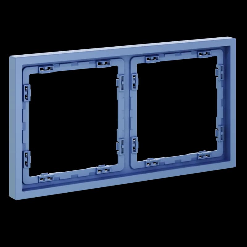 Рамка пластиковая VOLTUM S70 на 2 поста, (деним)