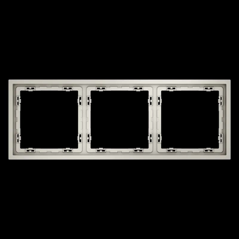 Рамка пластиковая VOLTUM S70 на 3 поста, (кашемир)