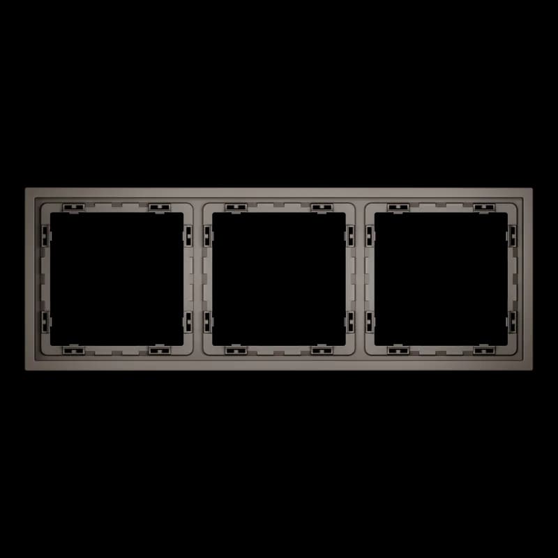 Рамка пластиковая VOLTUM S70 на 3 пост, (капучино)