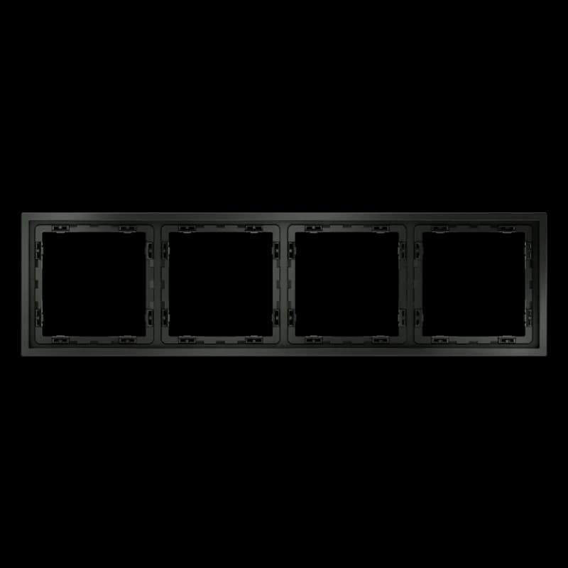 Рамка пластиковая VOLTUM S70 на 4 поста, (титан)