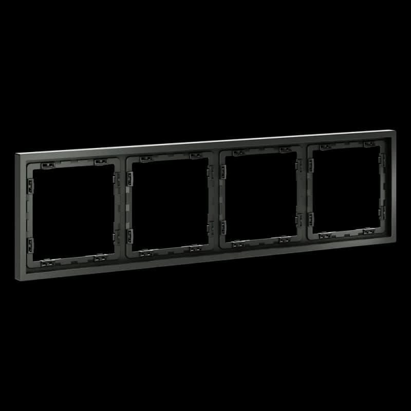 Рамка пластиковая VOLTUM S70 на 4 поста, (титан)