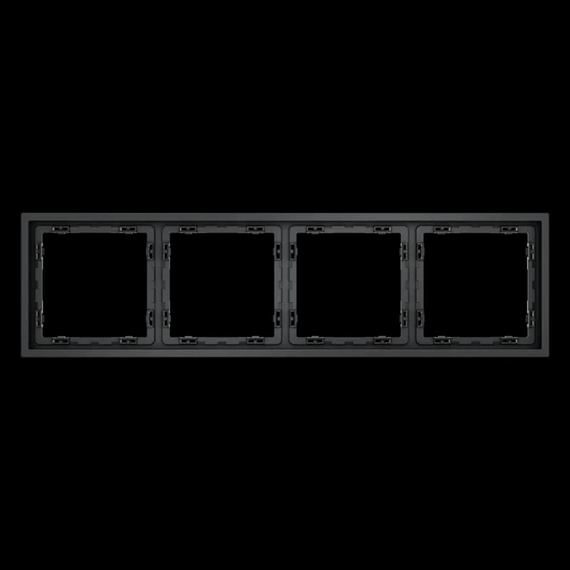 Рамка пластиковая VOLTUM S70 на 4 поста, (графит)