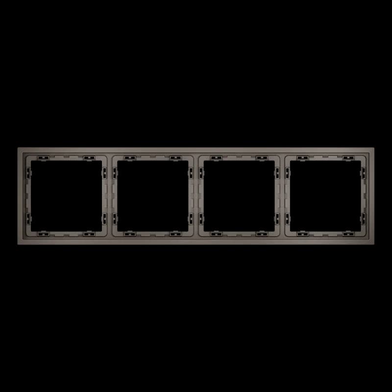 Рамка пластиковая VOLTUM S70 на 4 пост, (капучино)