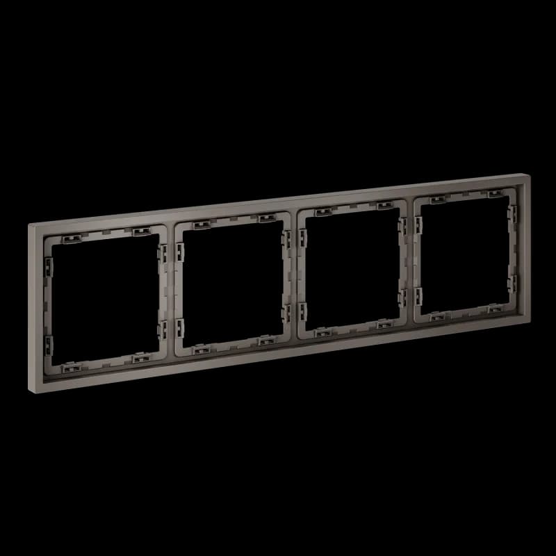 Рамка пластиковая VOLTUM S70 на 4 пост, (капучино)