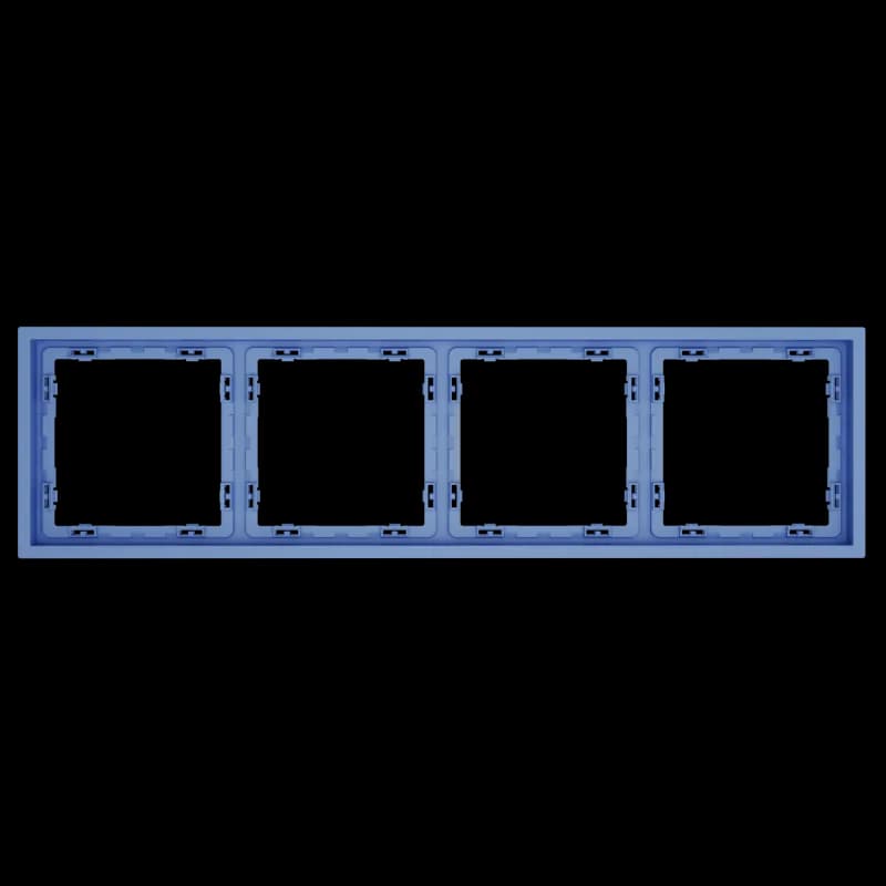 Рамка пластиковая VOLTUM S70 на 4 поста, (деним)