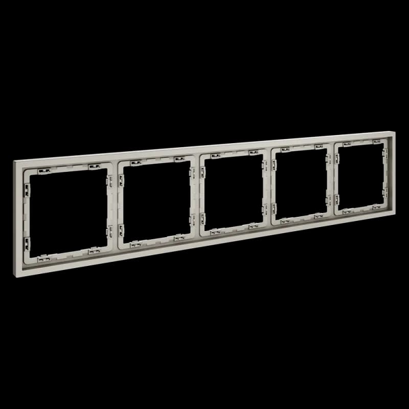 Рамка пластиковая VOLTUM S70 на 5 постов, (кашемир)