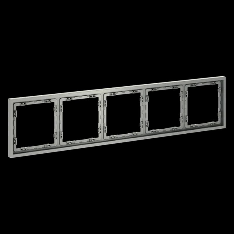 Рамка пластиковая VOLTUM S70 на 5 постов, (сталь)