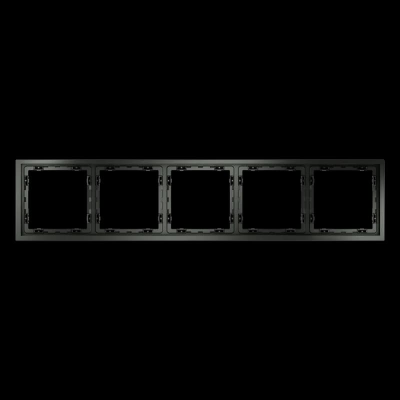 Рамка пластиковая VOLTUM S70 на 5 постов, (титан)
