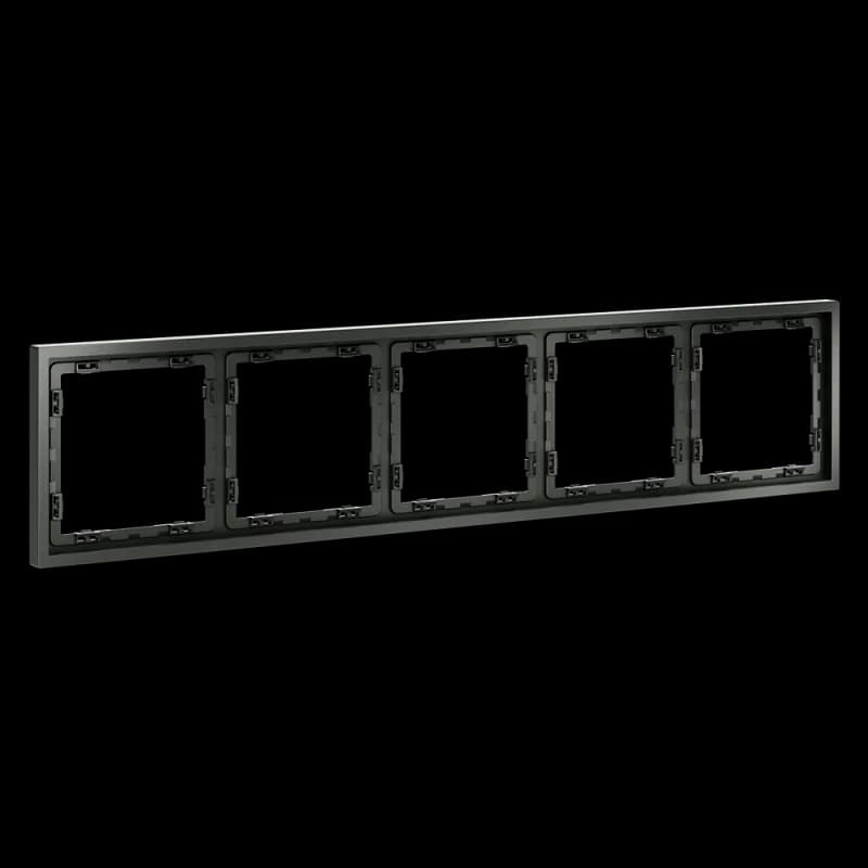 Рамка пластиковая VOLTUM S70 на 5 постов, (титан)