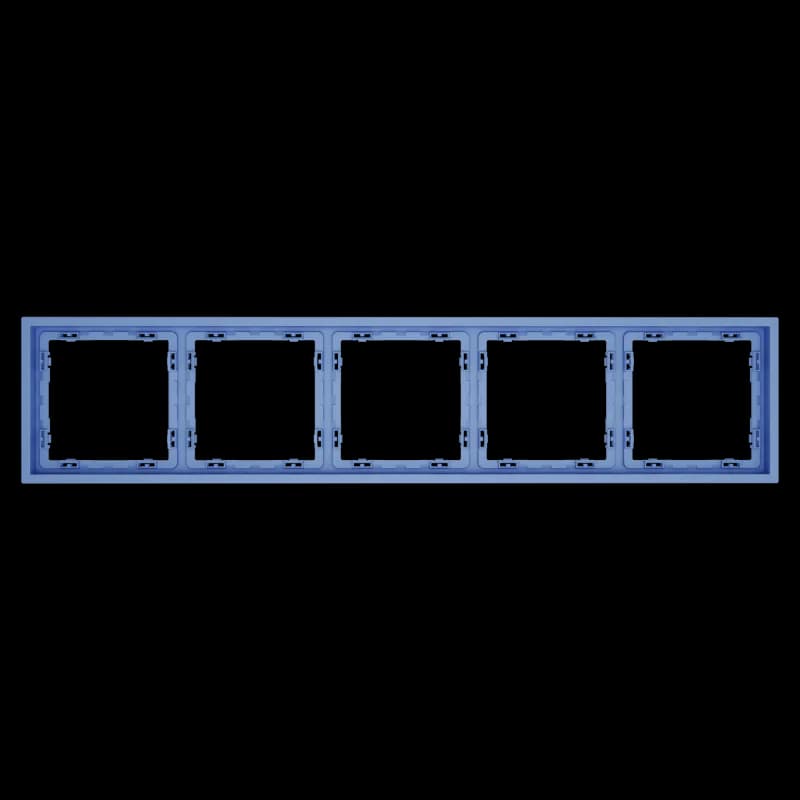 Рамка пластиковая VOLTUM S70 на 5 постов, (деним)
