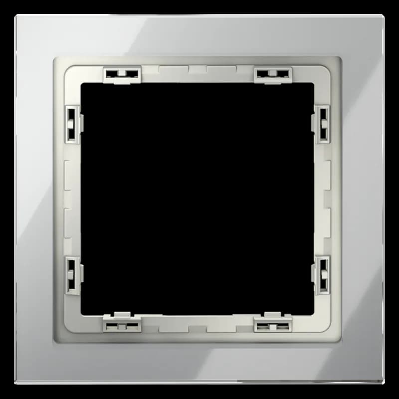 Рамка стеклянная VOLTUM S70 на 1 пост, (сталь, стекло)