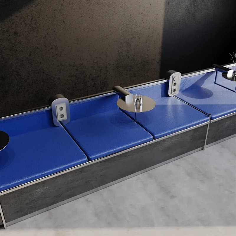 Рамка стеклянная VOLTUM S70 на 3 поста, (кашемир, стекло)